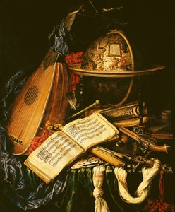 Natura morta con strumenti musicali